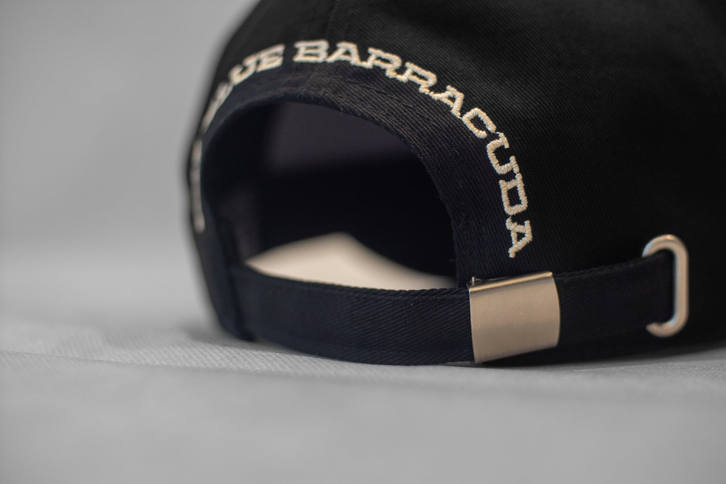The Blue Barracuda Signature Cap – Black & Cream