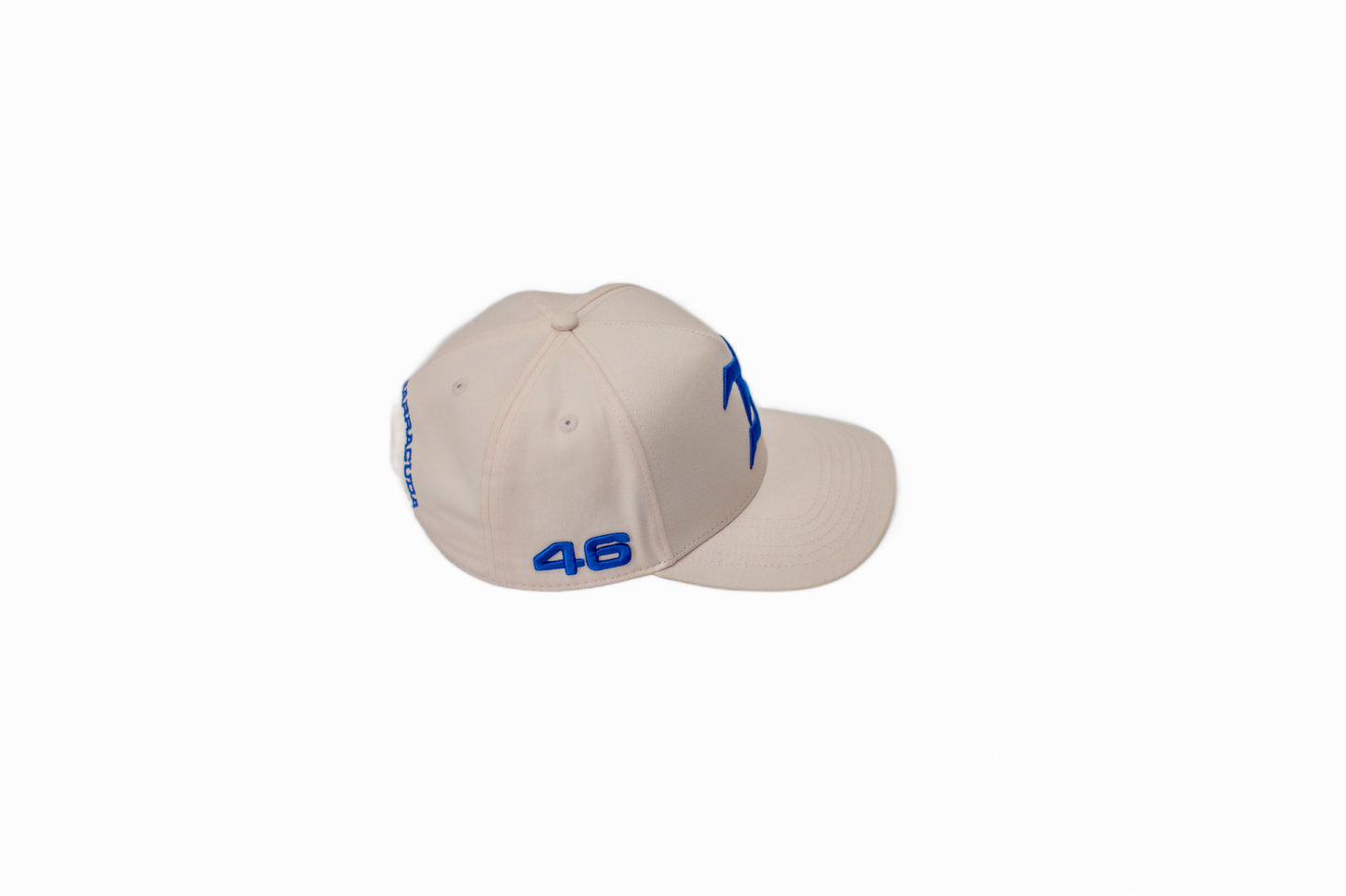The Blue Barracuda Signature Cap – Cream & Royal Blue Snapback