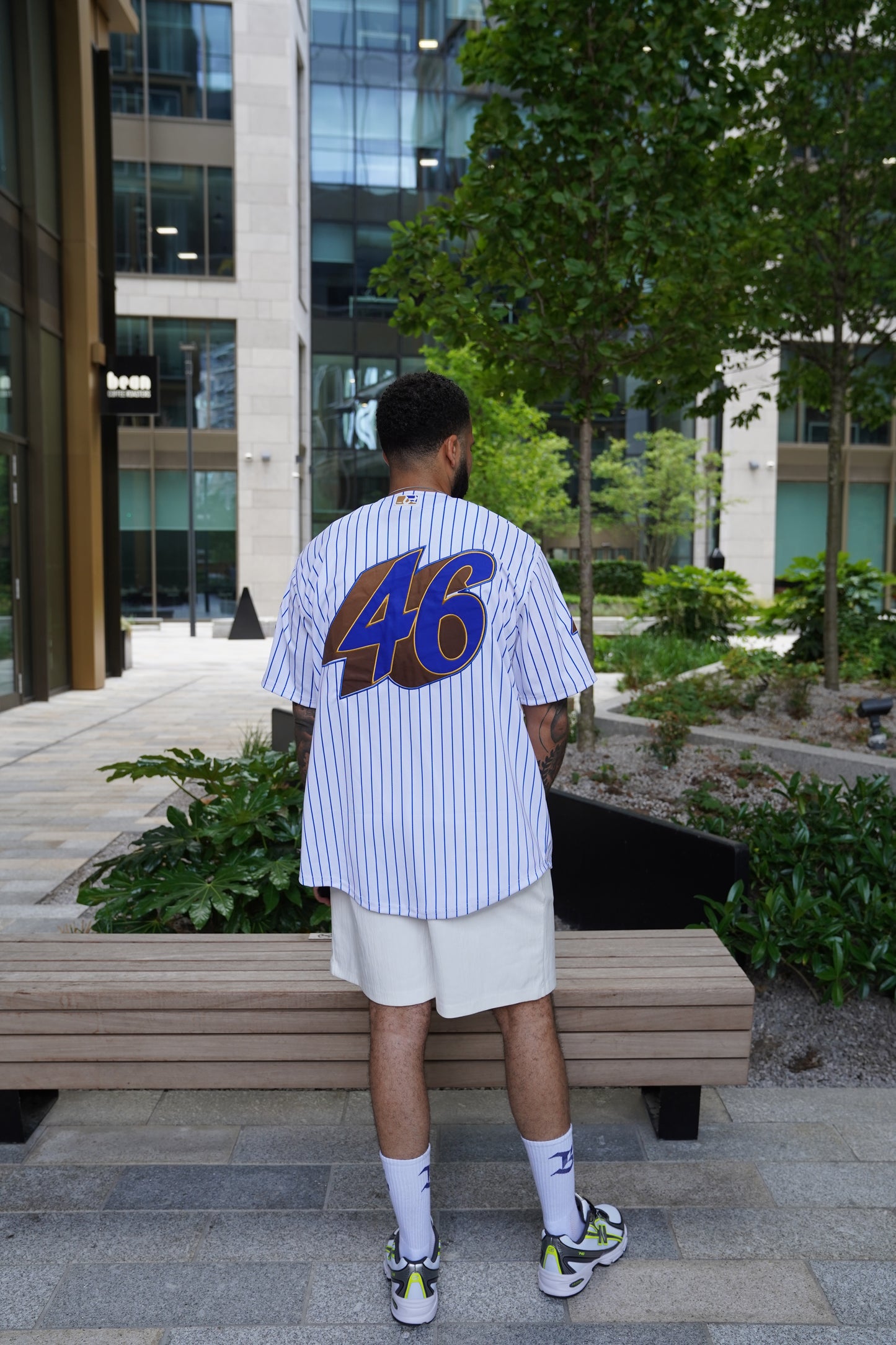 Blue Barracuda 46 Baseball Jersey