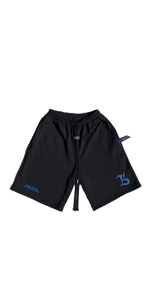 The Blue Barracuda Shorts – Black & Royal Blue