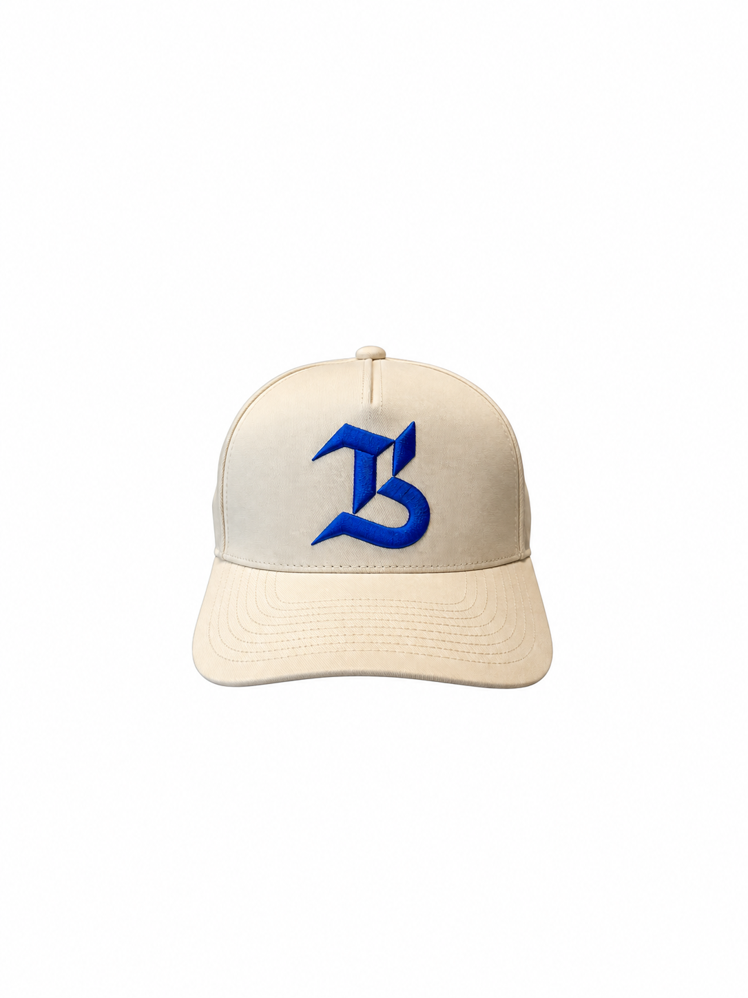 The Blue Barracuda Signature Cap – Cream & Royal Blue Snapback