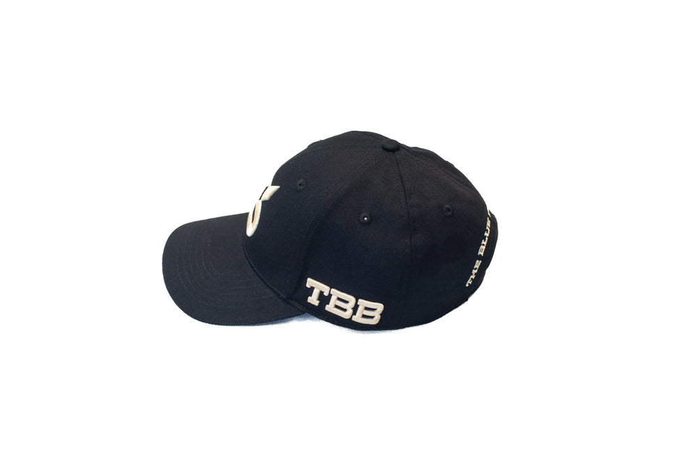 The Blue Barracuda Signature Cap – Black & Cream